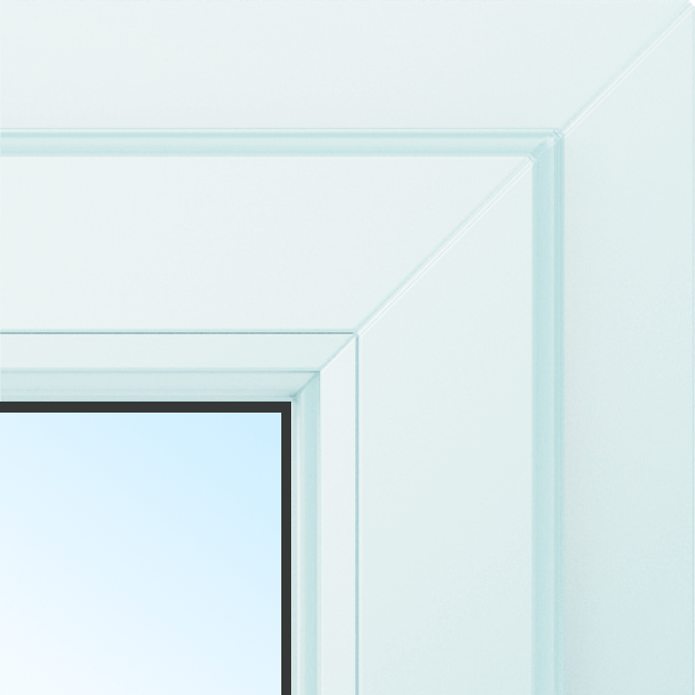 Пластиковая дверь в цвете покраски 37
